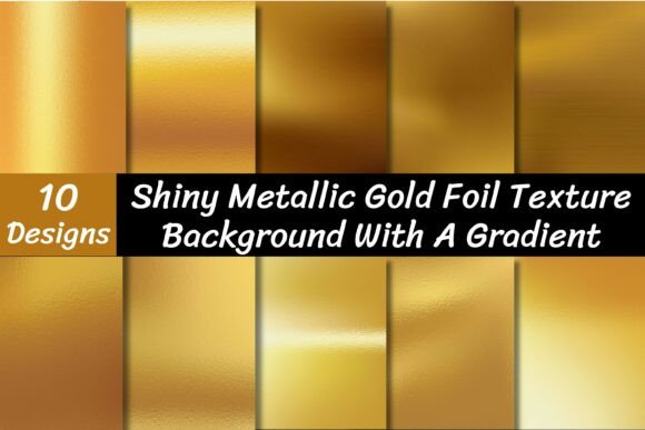 Download Metallic Gold Foil Texture Background - Round Collection