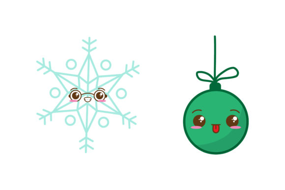 Download Snow &amp; Ornament Set Christmas Vectors - Set Collection