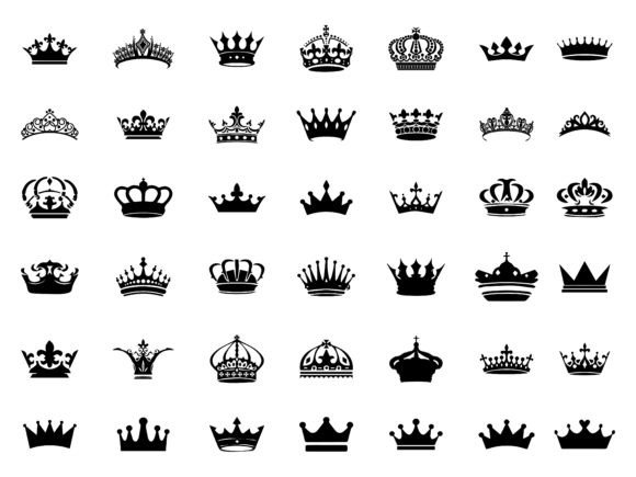 Download Silhouette Crown Set, Royal Collection - Set Collection