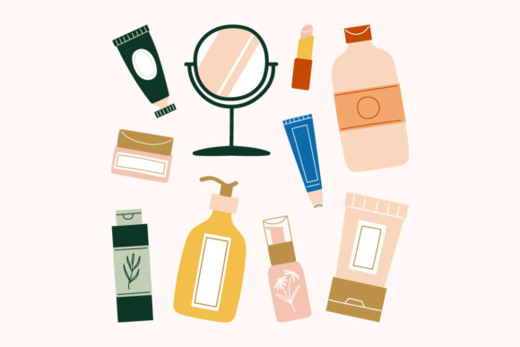 Download Beauty Skincare Face Body Products SVG - Care Collection
