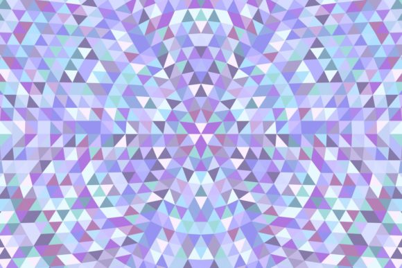Download Triangle Mosaic Mandala Background - Round Collection