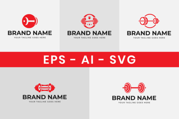 Download Fitness Gym Logo Design Set - Set Collection