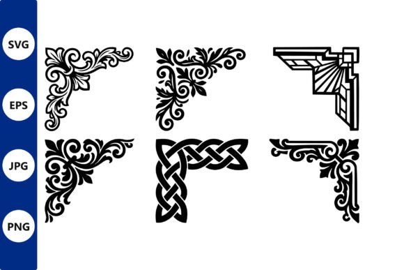 Download Ornamental Corners Set - Set Collection