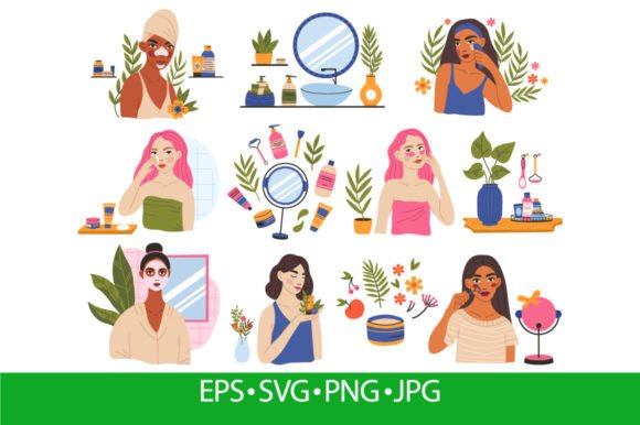 Download Female Beauty Skincare Routine, Young - Care Collection