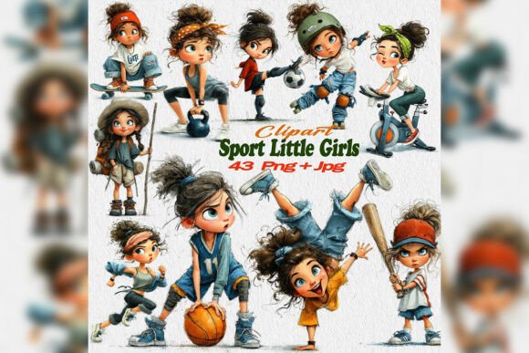 Download Gym Sport Girls Clipart PNG Fitness Set - Set Collection