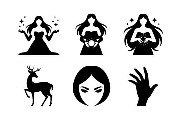 Download Celestial Magic &amp; Witchy Icon Set EPS - Set Collection