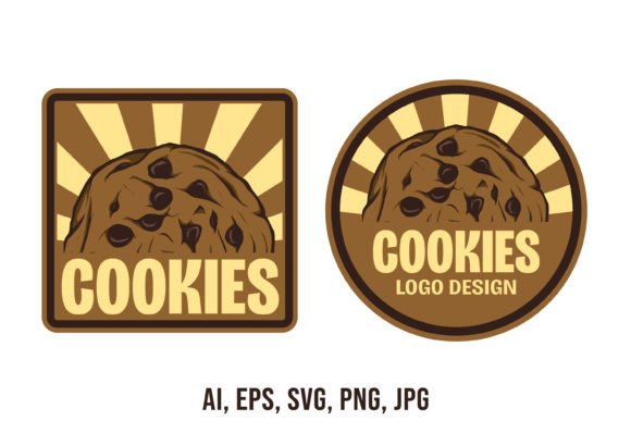 Download Cookies Logo Design Set Template - Set Collection