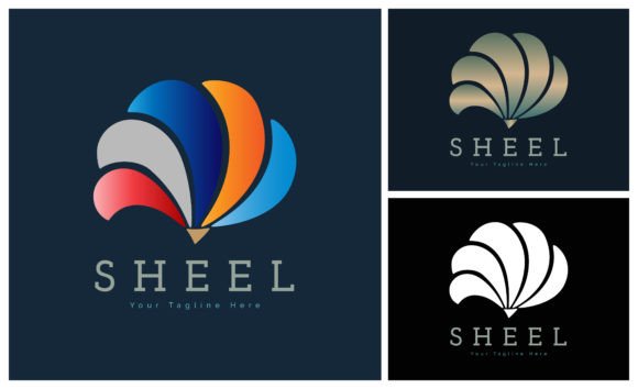 Download Clam Shell Pearl Colour Set Modern Logo - Set Collection
