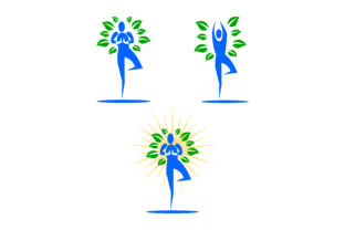 Download Set of Nature Yoga Logo - Set Collection