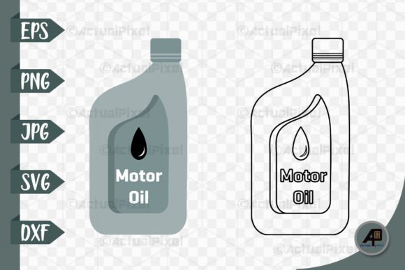 Download Motor Oil Outline with Clipart - Motor Collection