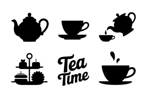 Download Elegant Tea Party &amp; High Tea Icon Set - Set Collection