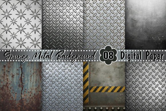 Download Industrial Grunge Metal Background - Round Collection