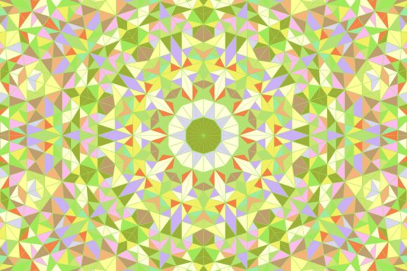 Download Radial Pattern Mosaic Mandala Background - Round Collection