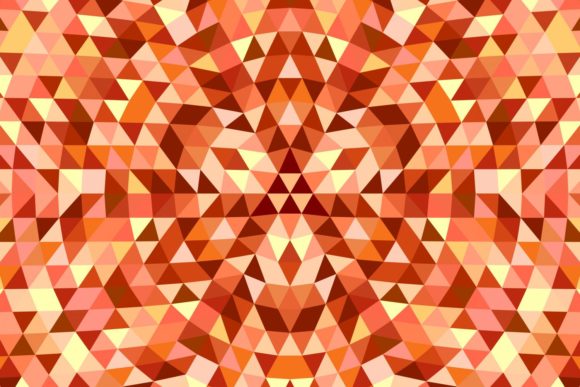 Download Triangle Mosaic Mandala Background - Round Collection