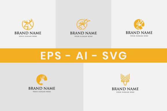 Download Deer Logo Design Set - Set Collection