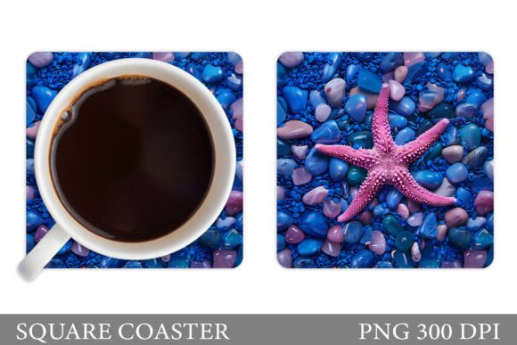 Download 3D Starfish Coaster. 3D Stones Coaster - Stones Collection