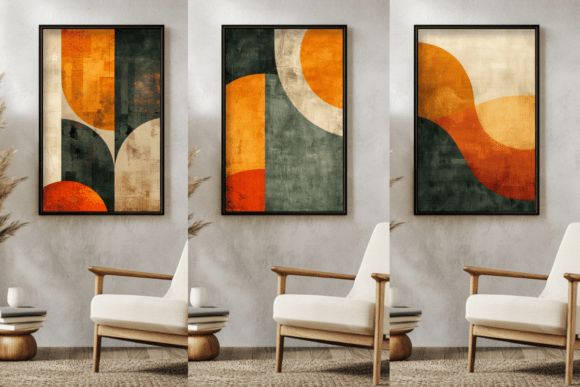 Download Abstract Prints Set, Geometry Art Prints - Set Collection
