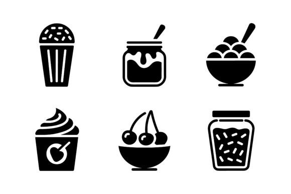 Download Sweet Treats &amp; Dessert Icon Set EPS - Set Collection